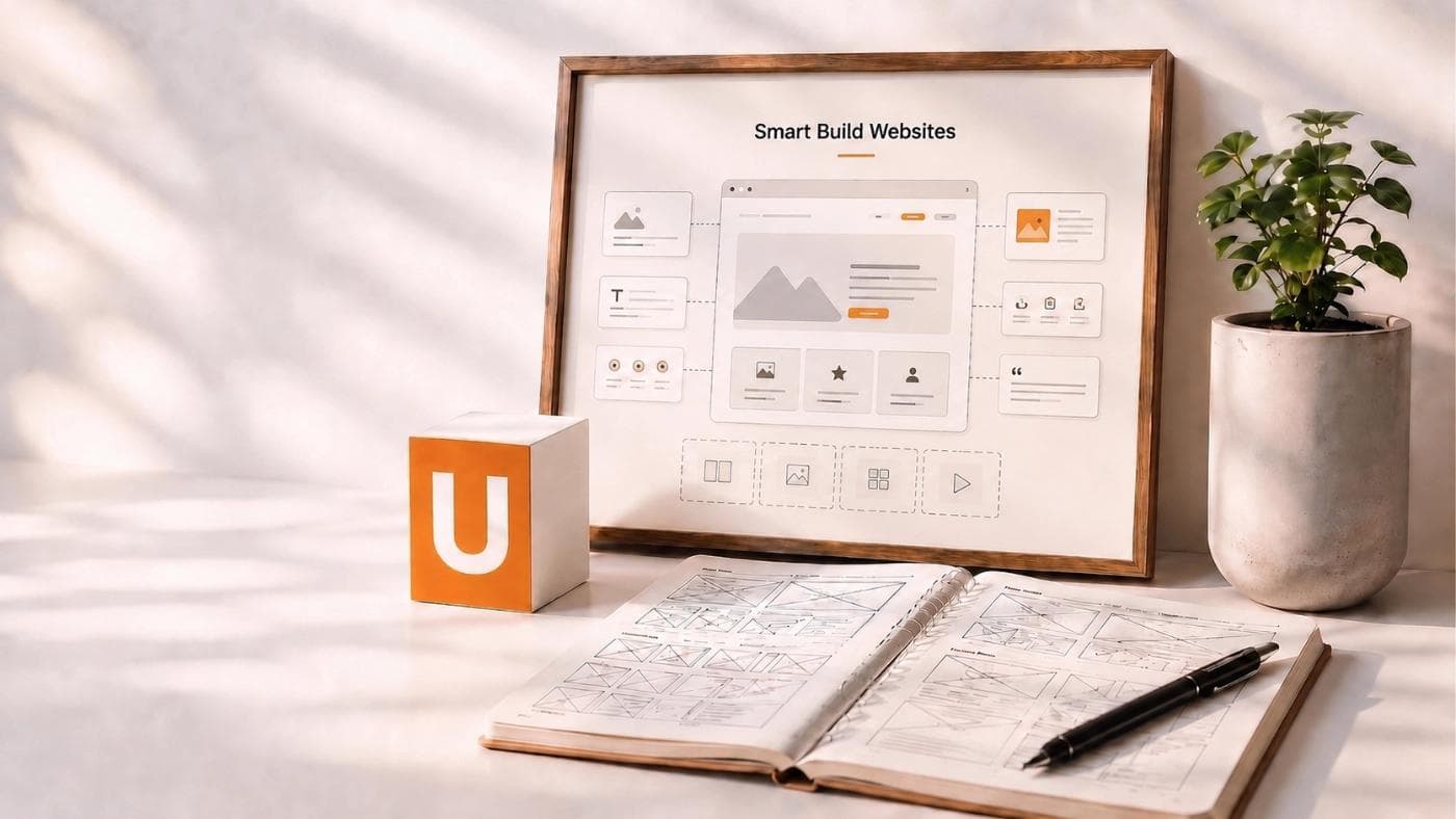 Sections composed into a bespoke-quality website